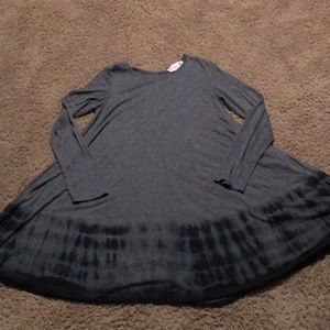 Glamour Farms ladies Grey swing dress/top Sz Small